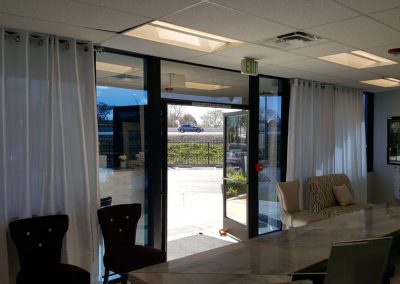 beautologie lobby after encore window tinting security film installation