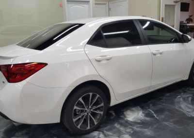 2019 Toyota Corolla rear passenger sided tinting 5%