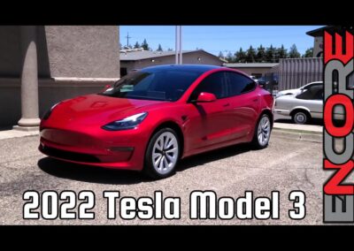 Paint Protection Film – 2022 Red Tesla Model 3 – Window Tinting