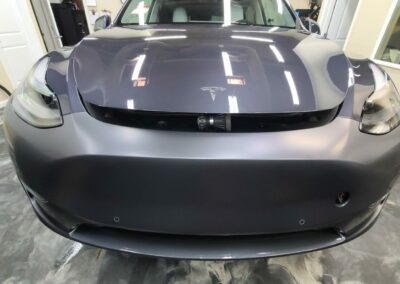 2022 Tesla Model Y Matte Finish Paint Protection Film bumper front