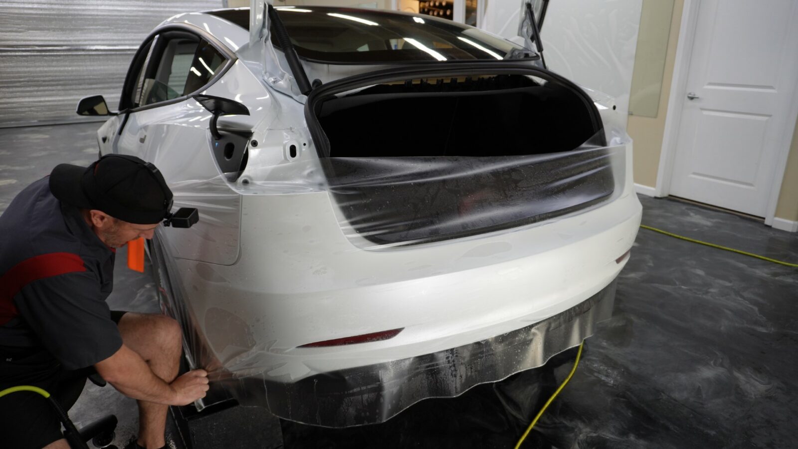 For Tesla Model 3 X S Y 2023 Car Rainproof Film Car Rearview Mirror  Protective Rain Proof Anti Fog Waterproof Film Membrane